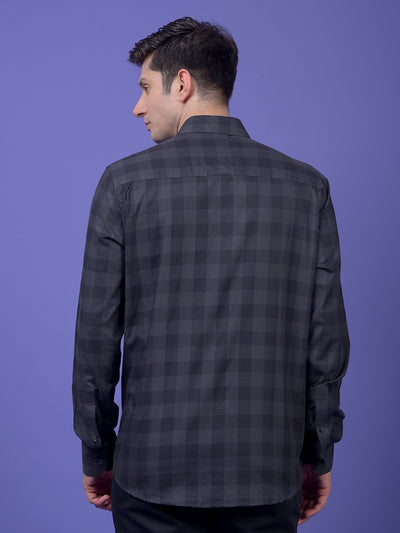 Green Checked 100% Cotton Shirt