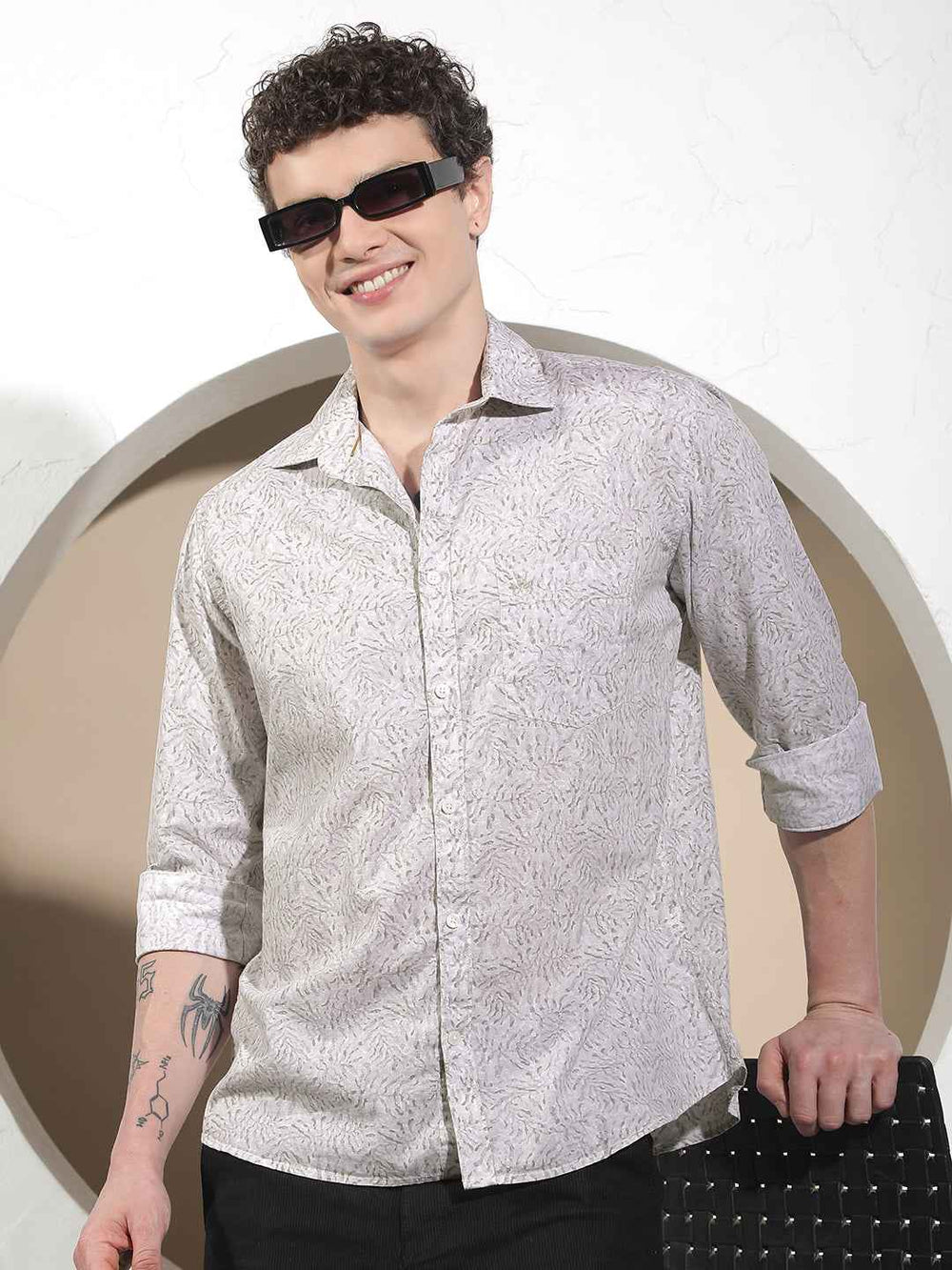 Marble Grey Printed Shirt