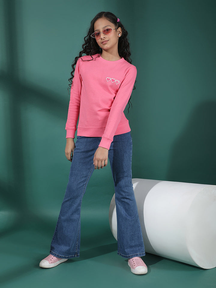 Blue Bootcut High Waist Jeans