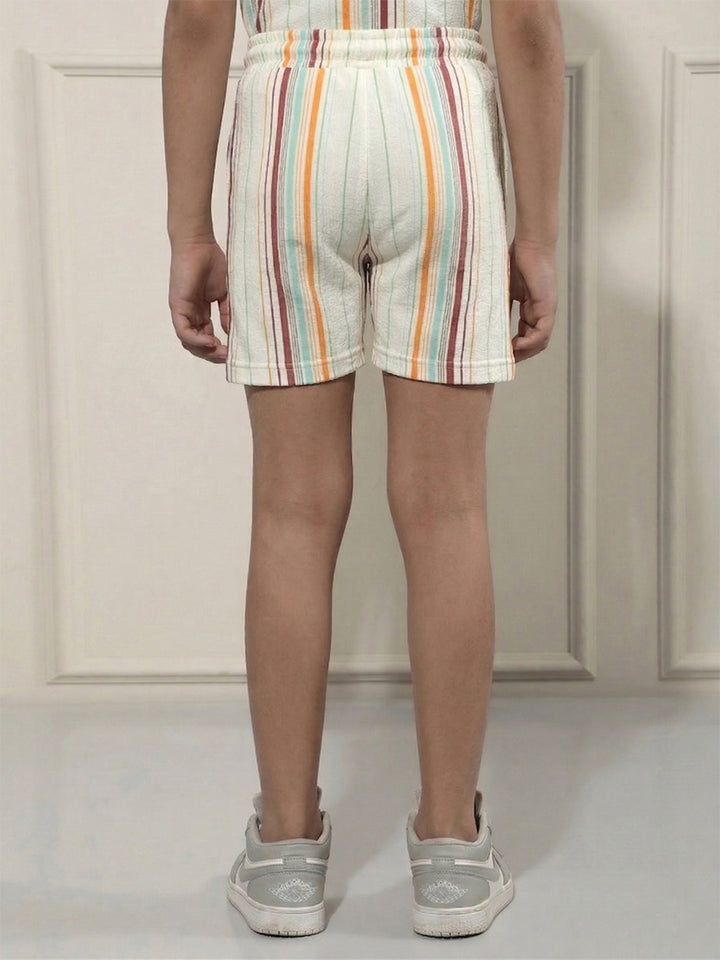 Multi-Color Vertical Stripes Shorts