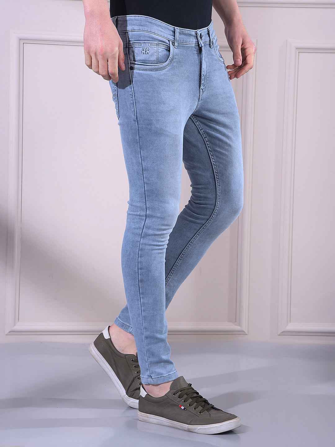 Light Blue Skinny Stretch Jeans