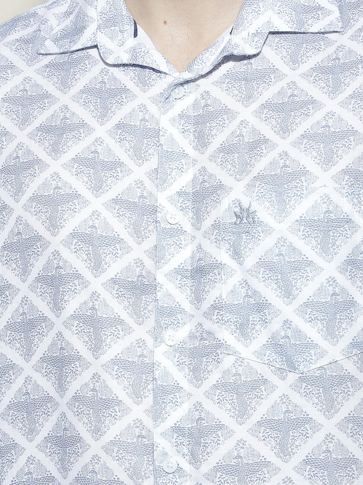 Heritage Blue Printed Shirt