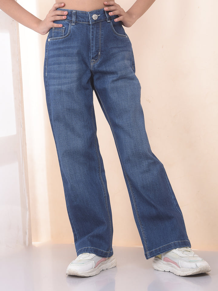 Tailored Coastal Blue Straight Jeans