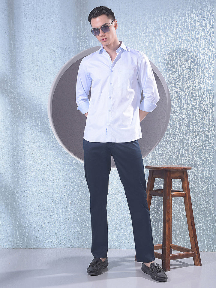 Refined Navy Blue Trousers