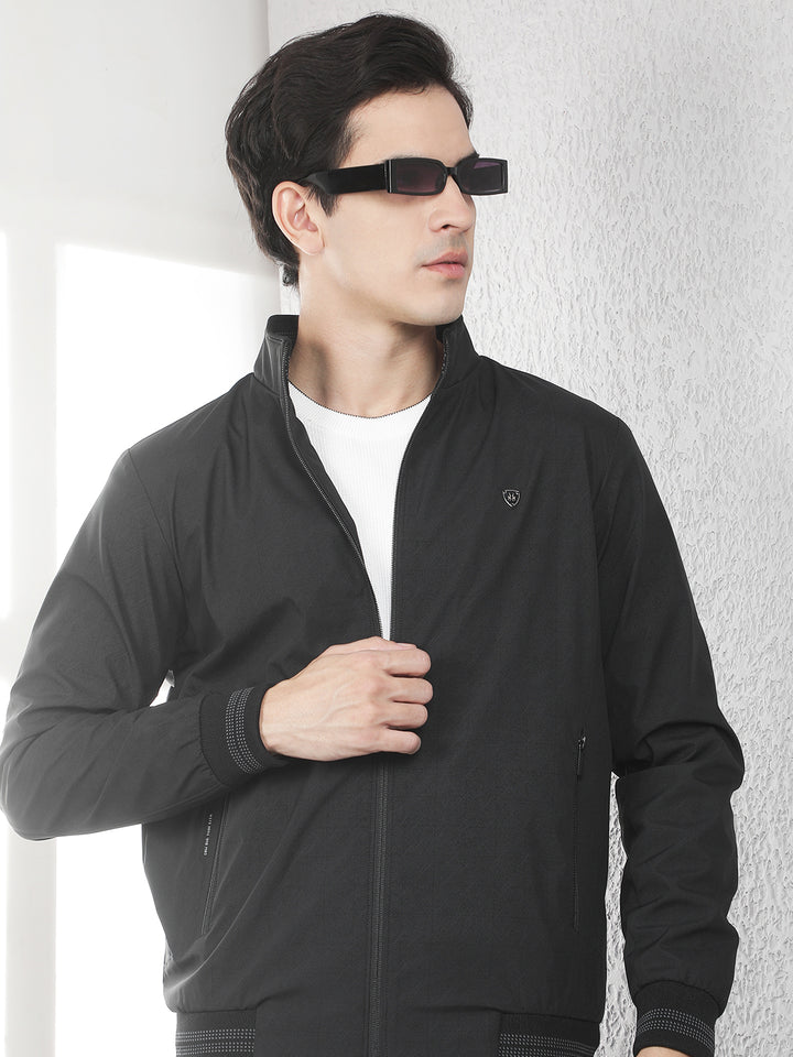Signature Raven Black Bomber Jacket