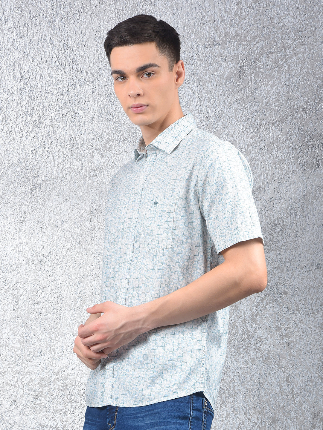Green Printed Shirt