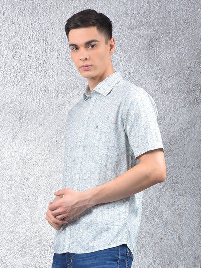 Green Printed Shirt