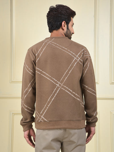 Urban Brown Graphic Sweatshirt