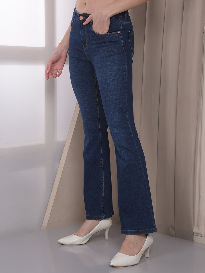 Soft Touch Blue Bootcut Jeans