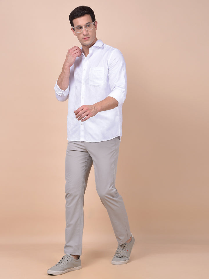 Iconic White Printed Shirt