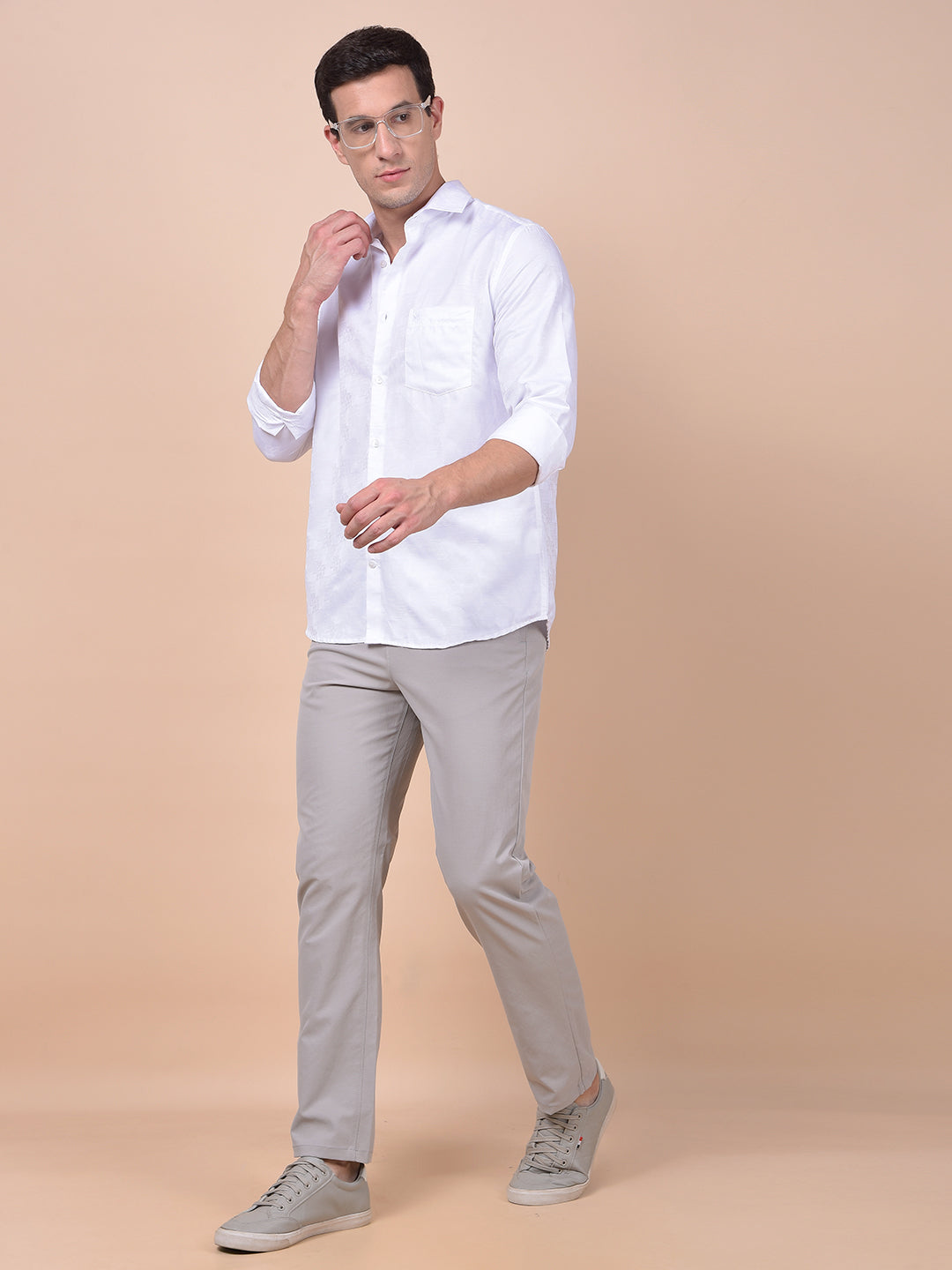 Iconic White Printed Shirt