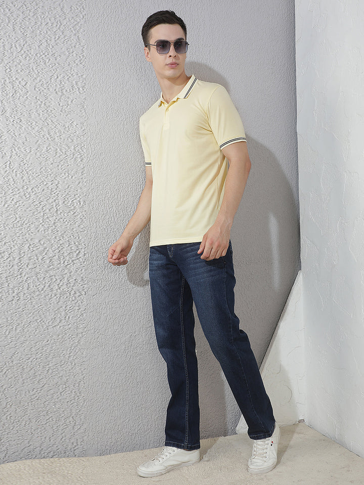 Urban Golden Yellow Polo T-Shirt