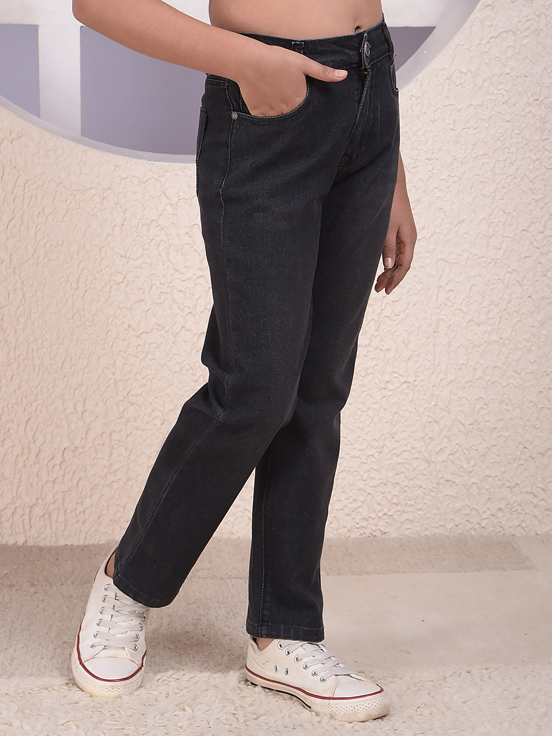 Urban Straight Cut Black Jeans