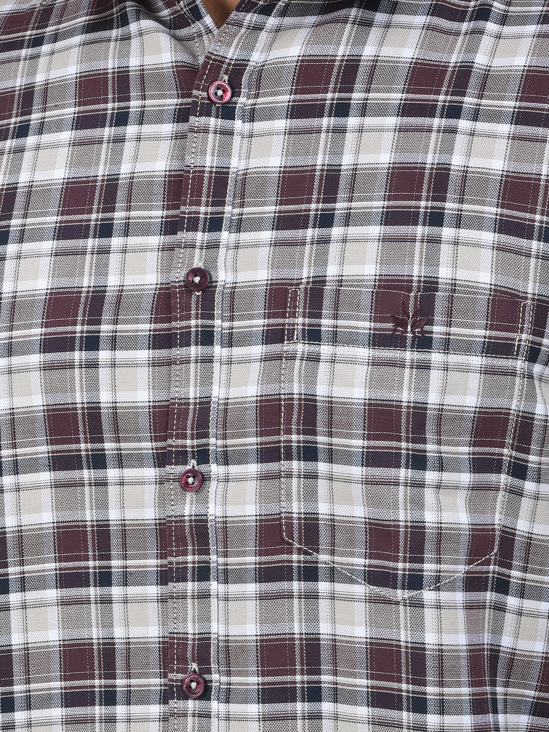 Iconic Wine Checked Shirt