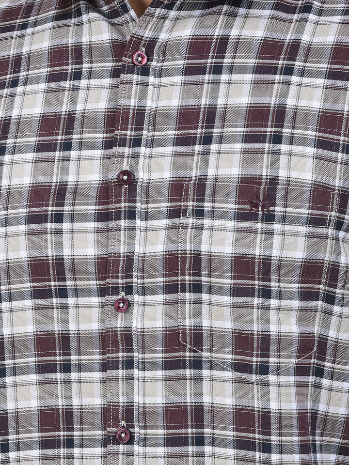 Iconic Wine Checked Shirt
