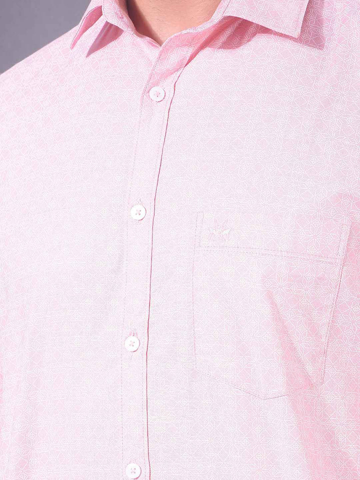 Peach Graphic Print Shirt