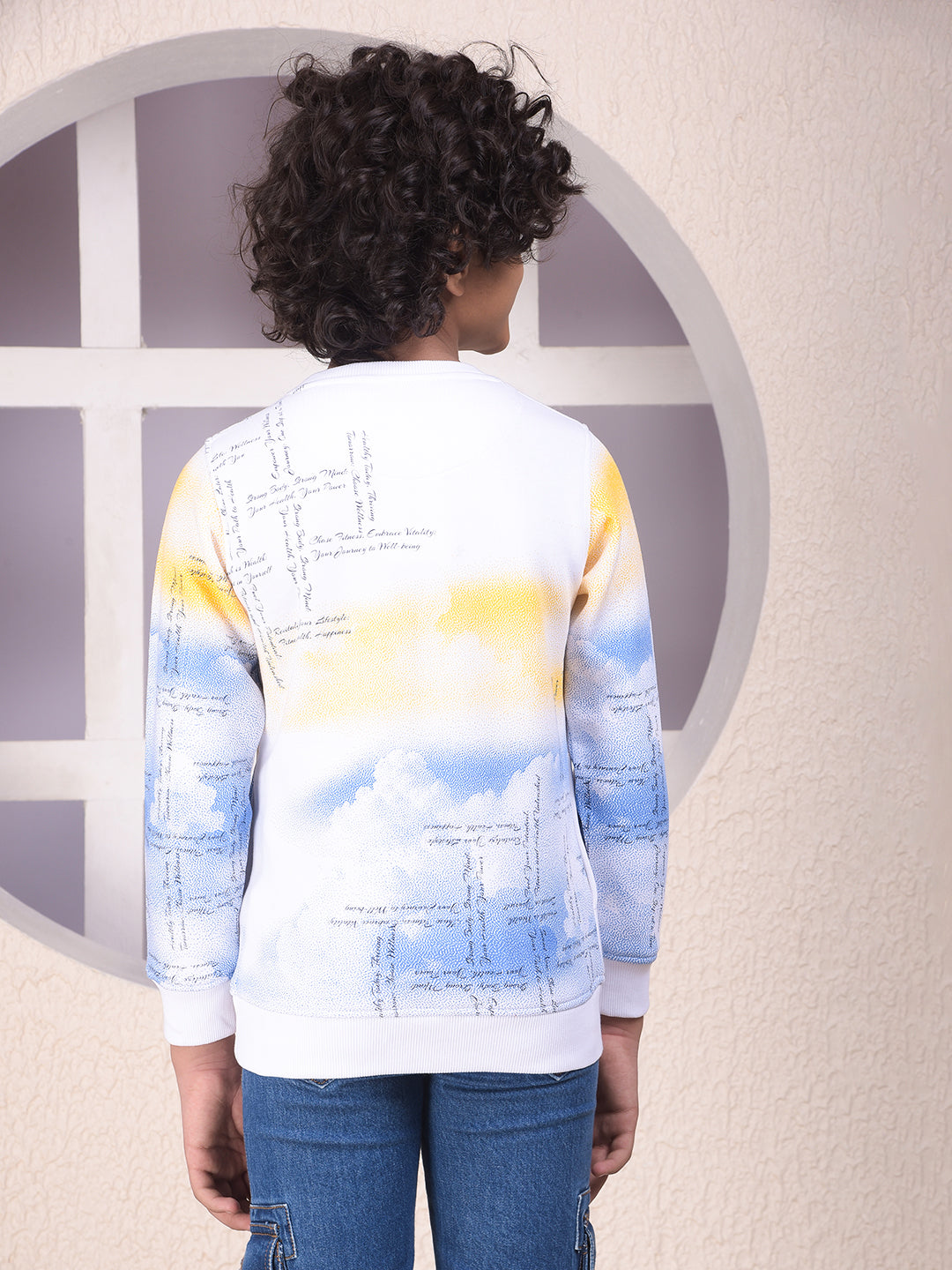 Multi-Color Abstract Print Sweatshirt