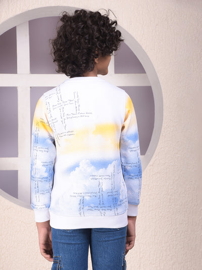 Multi-Color Abstract Print Sweatshirt