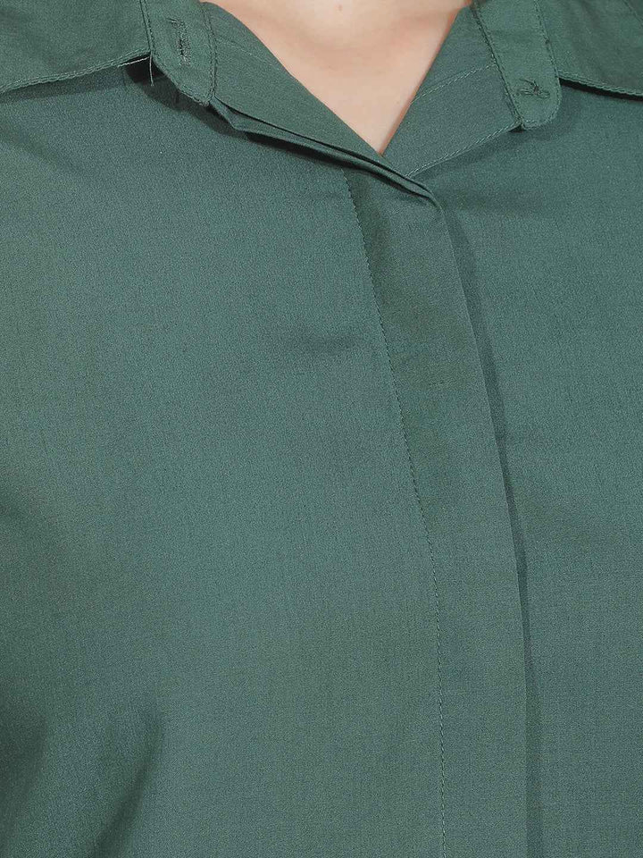 Refreshing Green Modal Casual Top