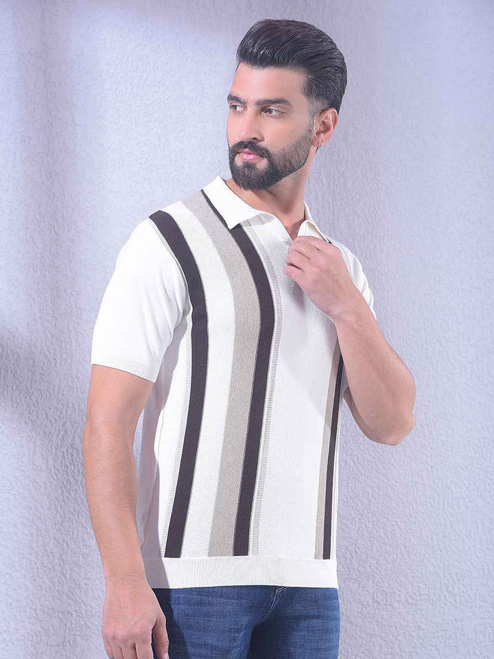 Multicolor Vertical Stripes T-Shirt