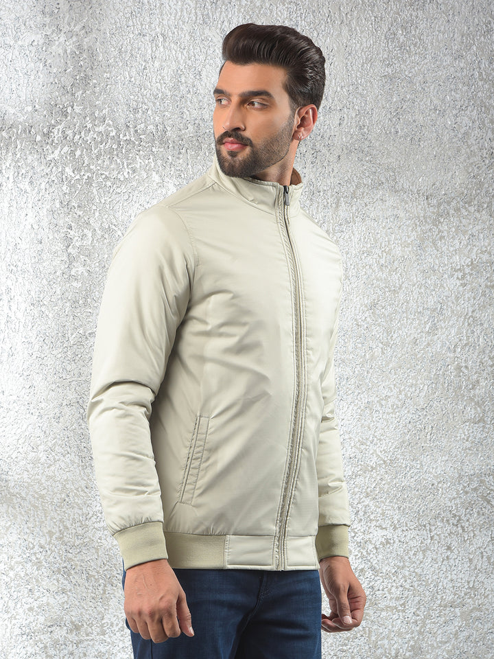 Flexible Beige Puffer Jacket