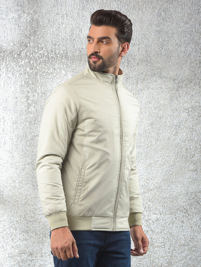 Flexible Beige Puffer Jacket