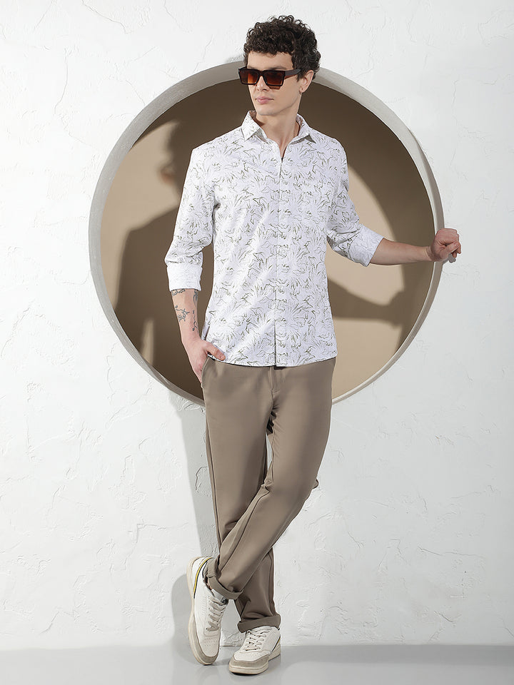 Sleek Safari Khaki Knitted Trousers