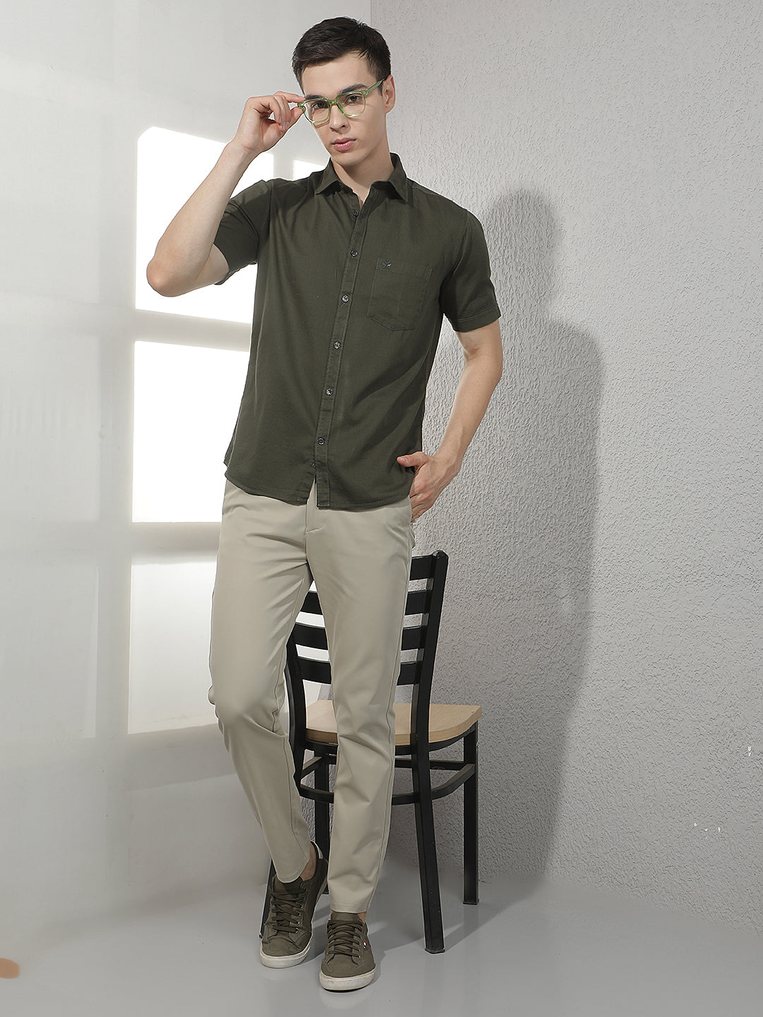 Oatmeal Natural Beige Trousers