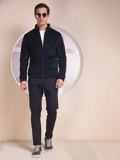Navy Blue Stylish Sweatshirt