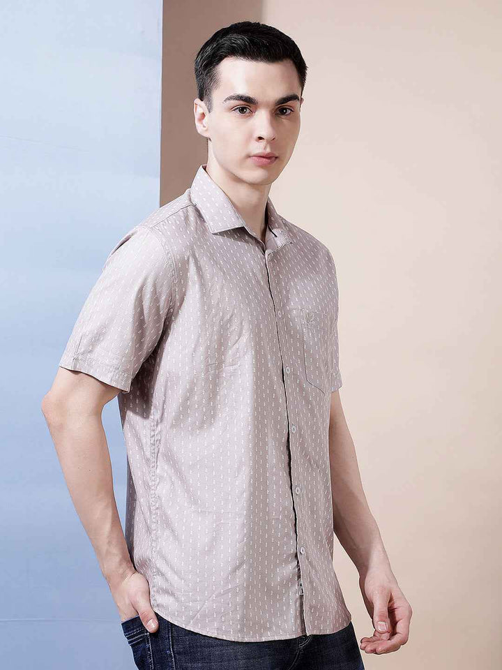 Light Purple Printed Shirt