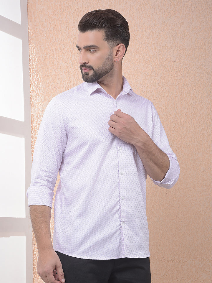 Pink Printed 100% Cotton Shirt