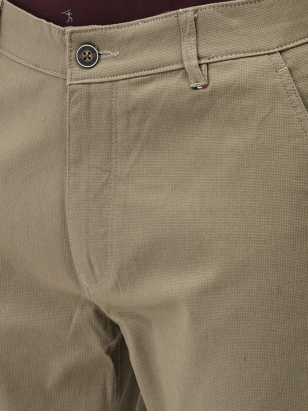 Khaki Printed Trousers