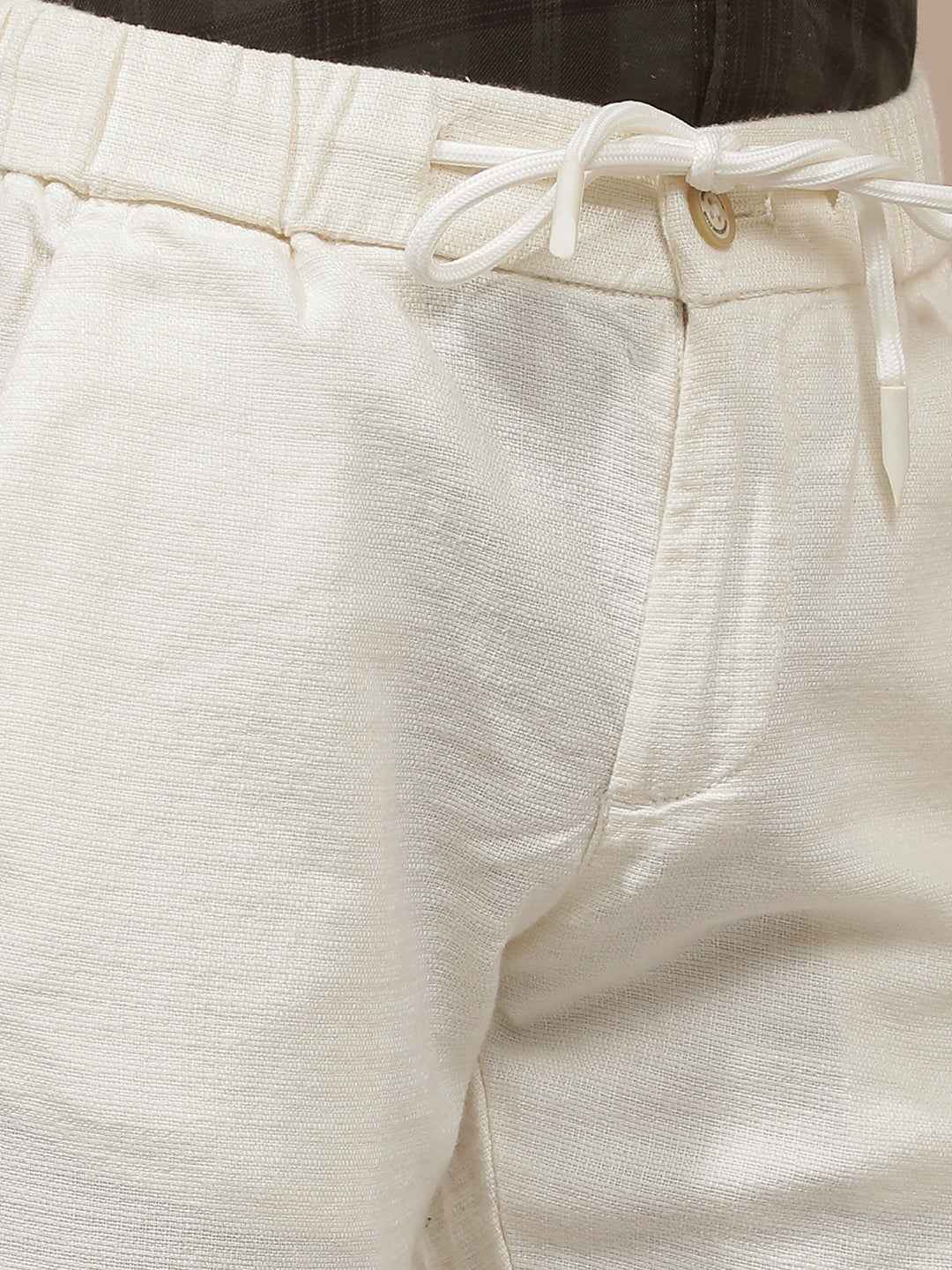 Cream 100% Cotton Trousers