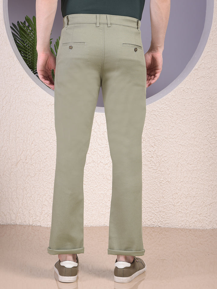 Swanky Green Straight Trousers