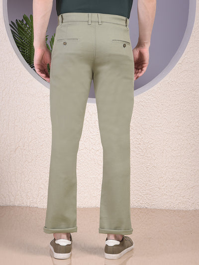 Swanky Green Straight Trousers