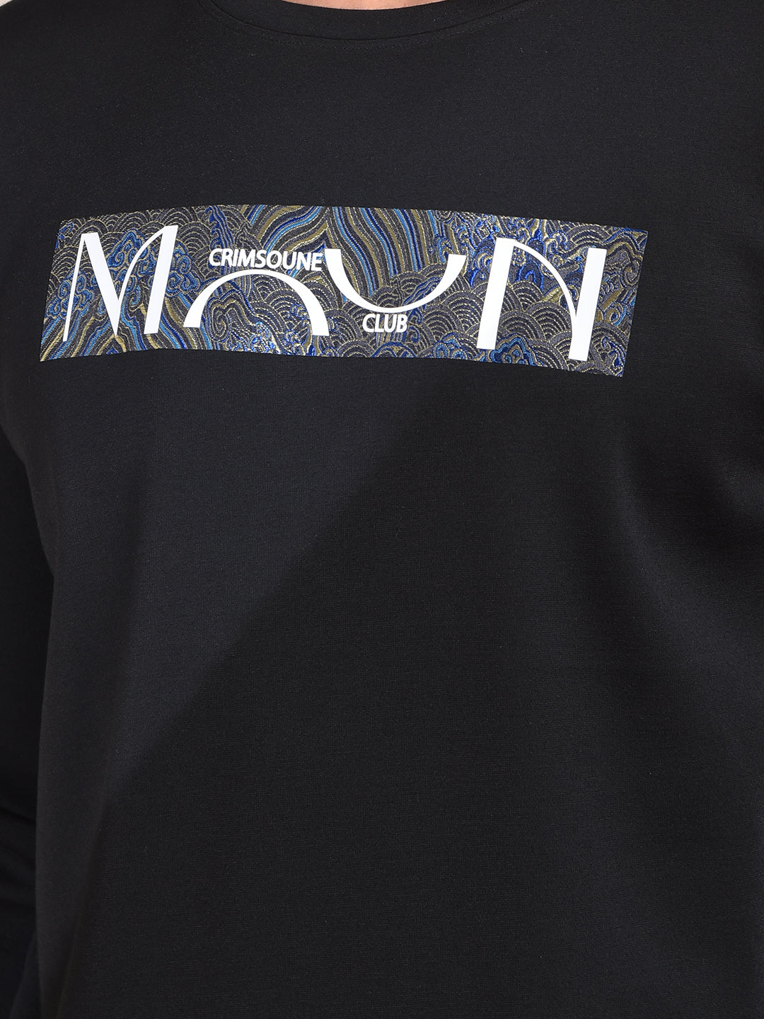 Black Graphic Print Sweatshirt