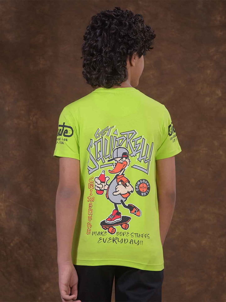 Green Graphic Print T-Shirt