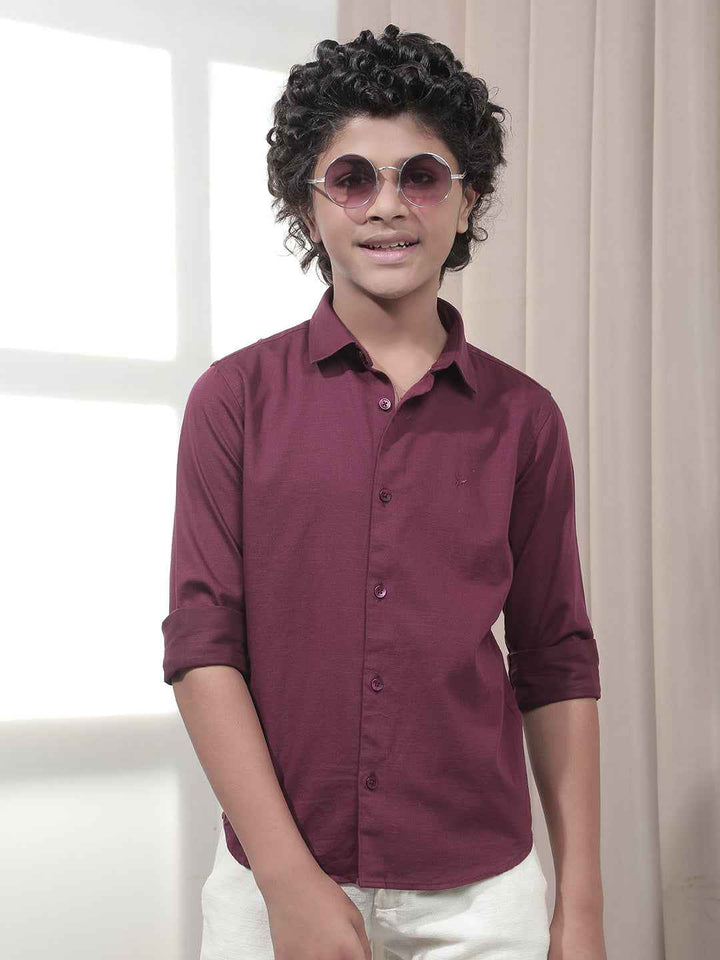 Classic Wine Shade Shirt