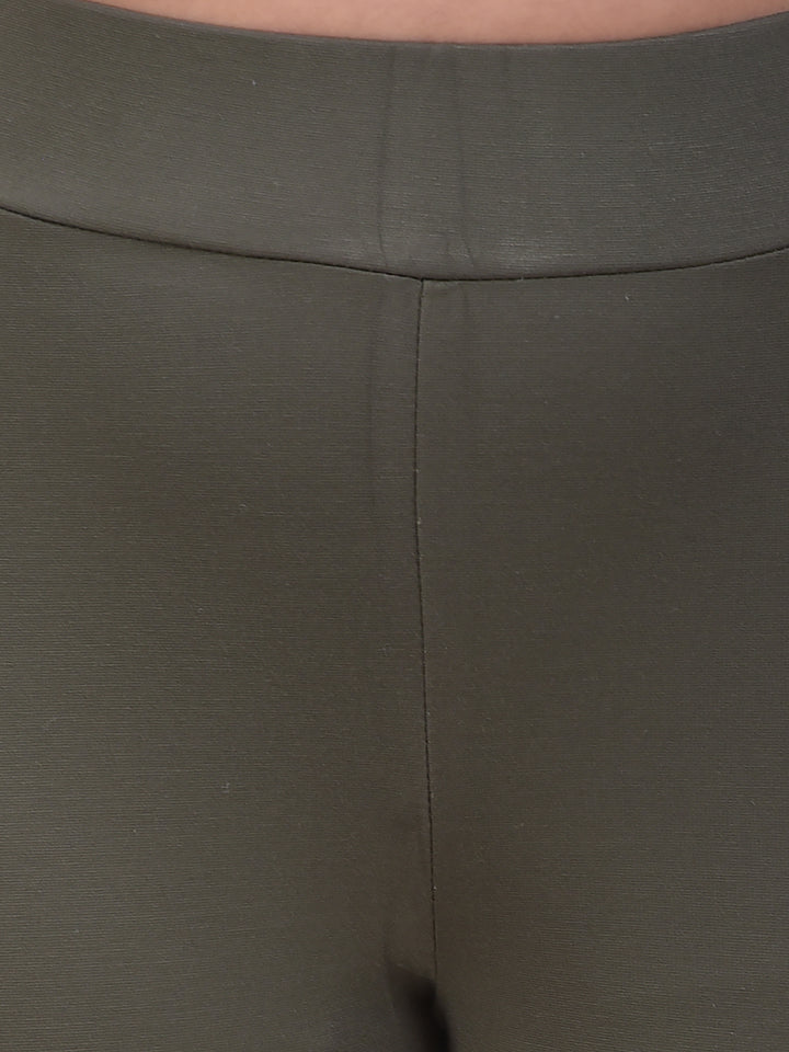 Olivine Stretch Slim Treggings