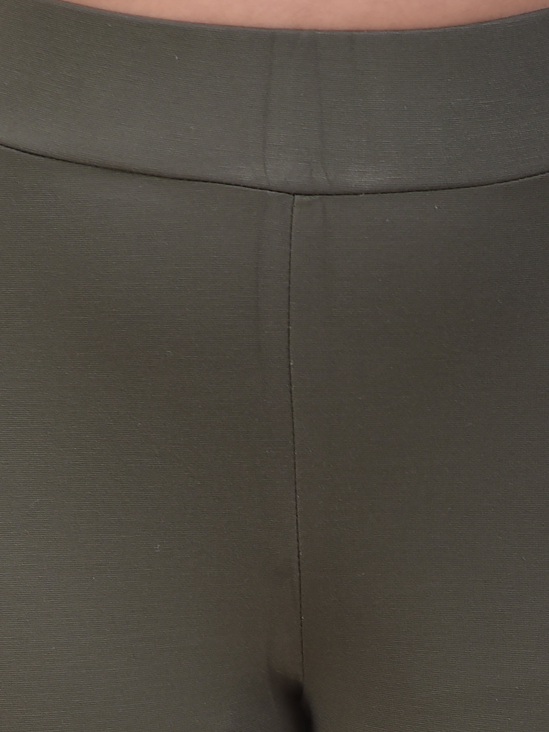 Olivine Stretch Slim Treggings