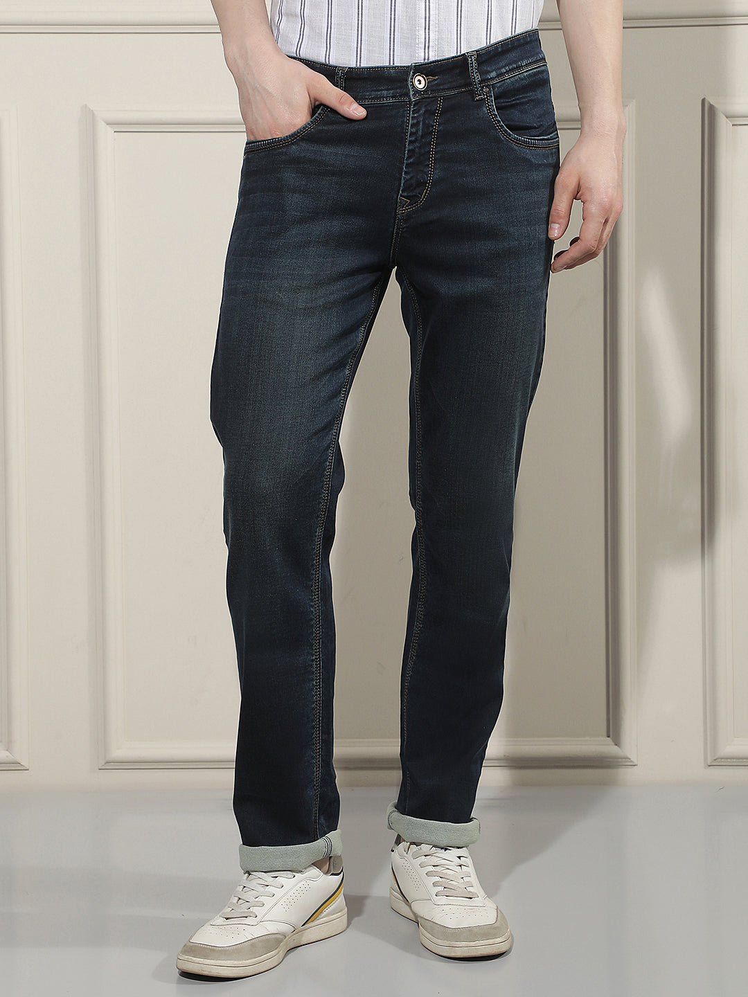 Urban Sapphire Blue Straight Jeans