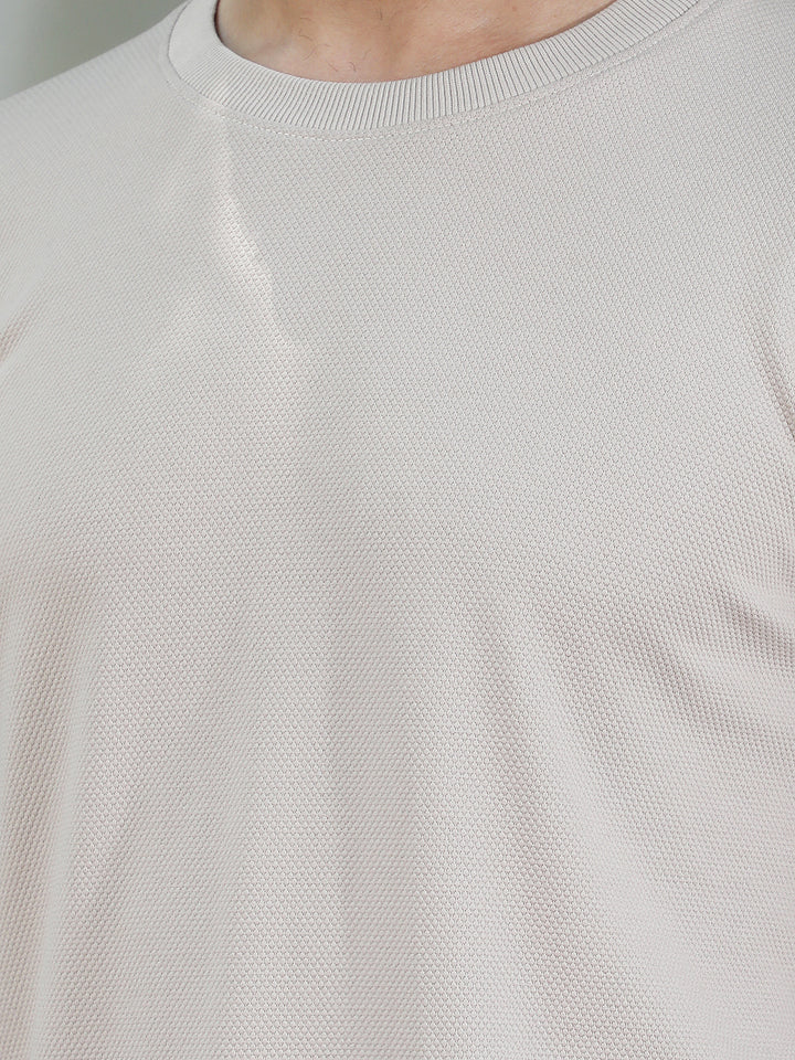 Refined Warm Sand Beige Sweatshirt