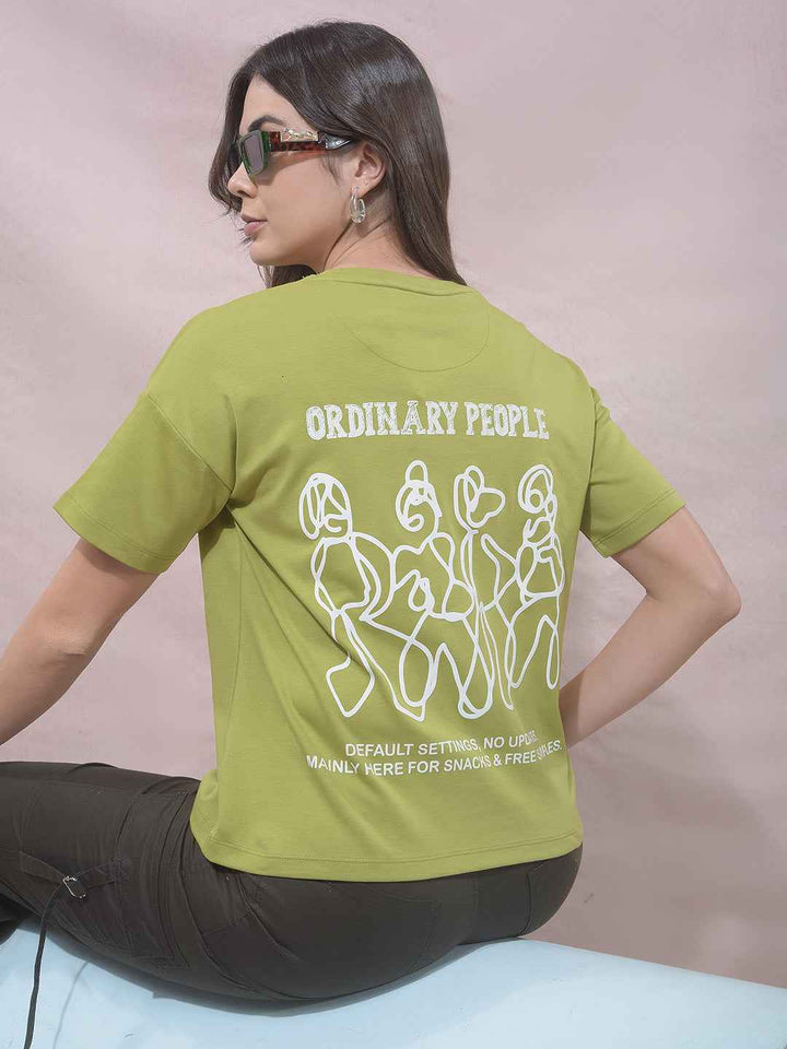 Green Graphic Print T-Shirt