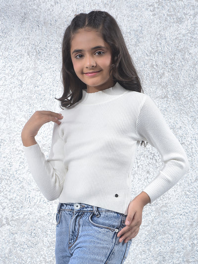 Classic White Knitted Sweater