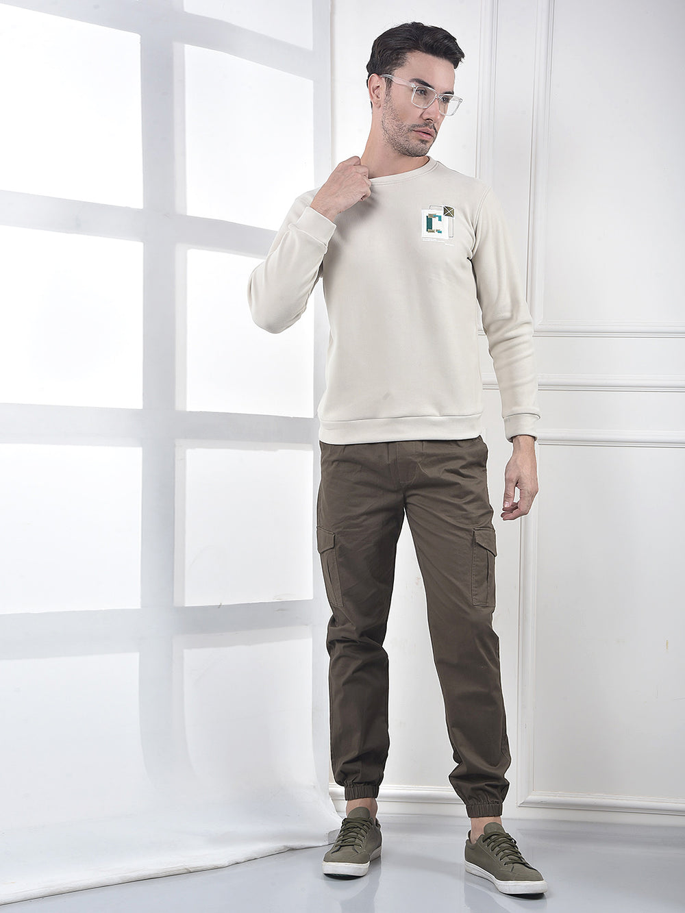 Vivid Olive Cargo Joggers