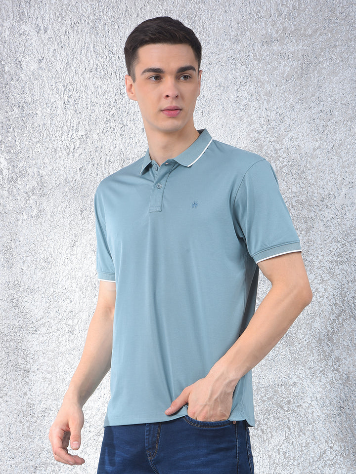 Dapper Blue Polo Neck T-Shirt