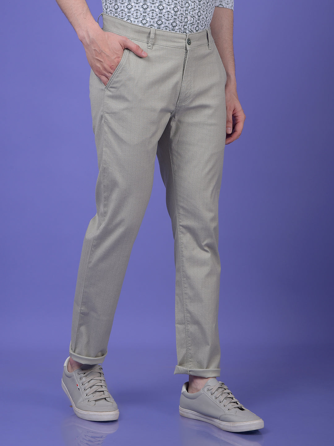 Green Printed Trousers