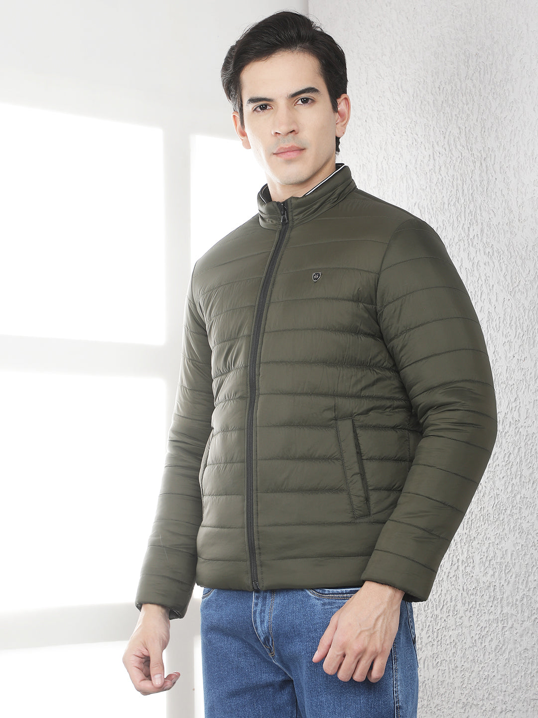 Olive Quilted Reversible Jacket