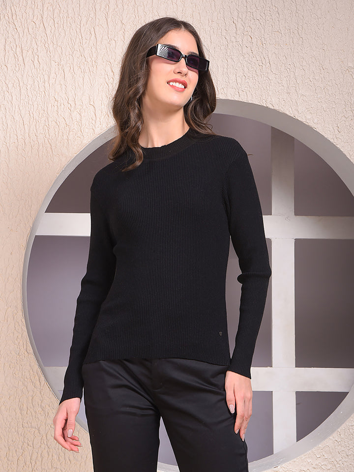 Black High Neck Sweater