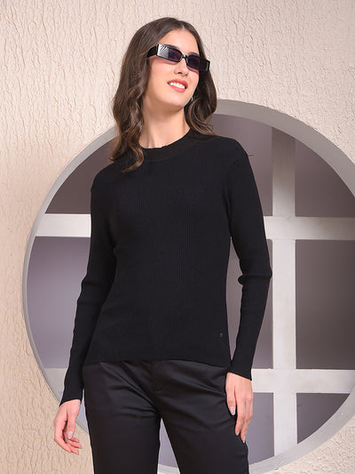 Black High Neck Sweater